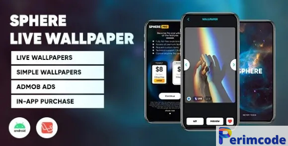 Sphere 1.0.1 – Live Wallpaper App | Android Wallpaper app with admin panel (Laravel)
