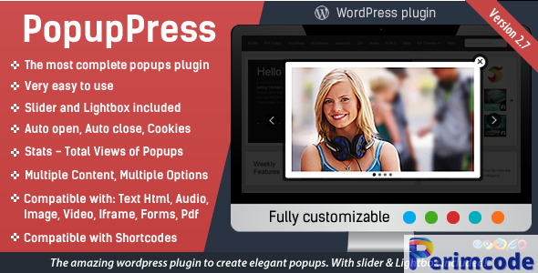 PopupPress v3.1.6 – Popups with Slider & Lightbox for WP