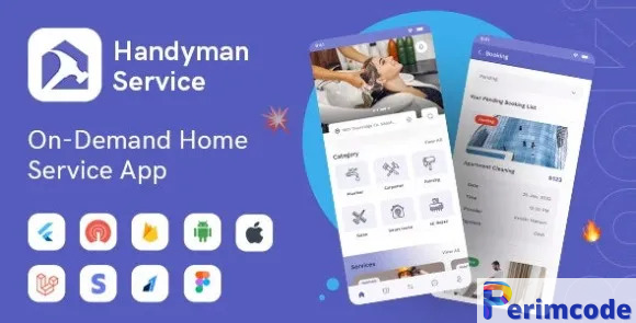 Handyman Service 7.5.3 – Flutter On-Demand Home Services App with Complete Solution