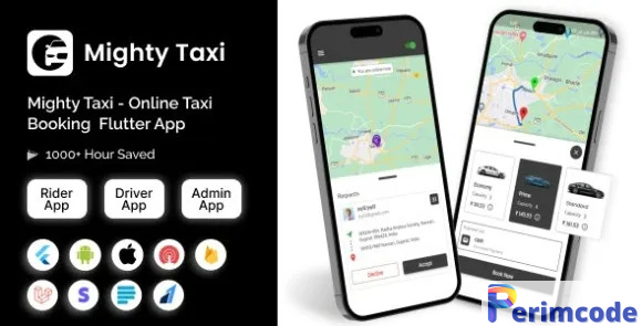 MightyTaxi v5.0 – Flutter Online Taxi Booking Full Solution