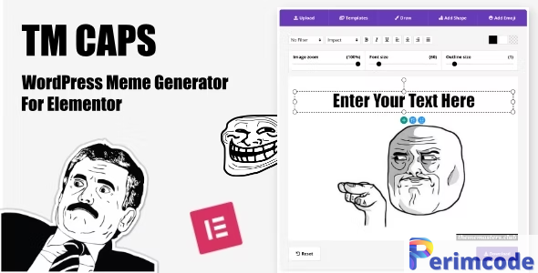 TM CAPS v1.3 – WordPress Meme Generator For Elementor