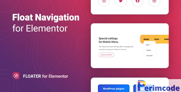 Floater v1.0.5 – Sticky Navigation Menu for Elementor