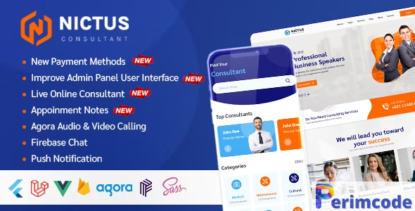 Nictus Consultation v1.1.3 – Complete online appointment booking solution with flutter mobile app & laravel