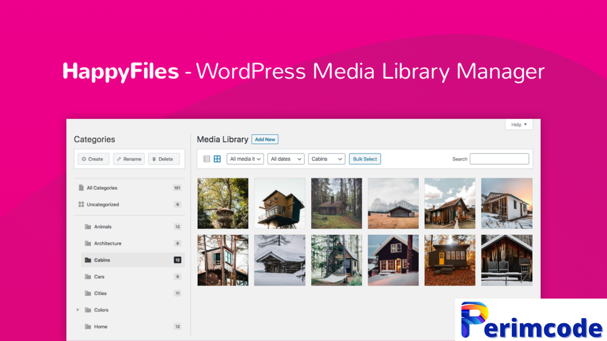 Happy Files Pro v1.8 – Organize Your WordPress Media Files